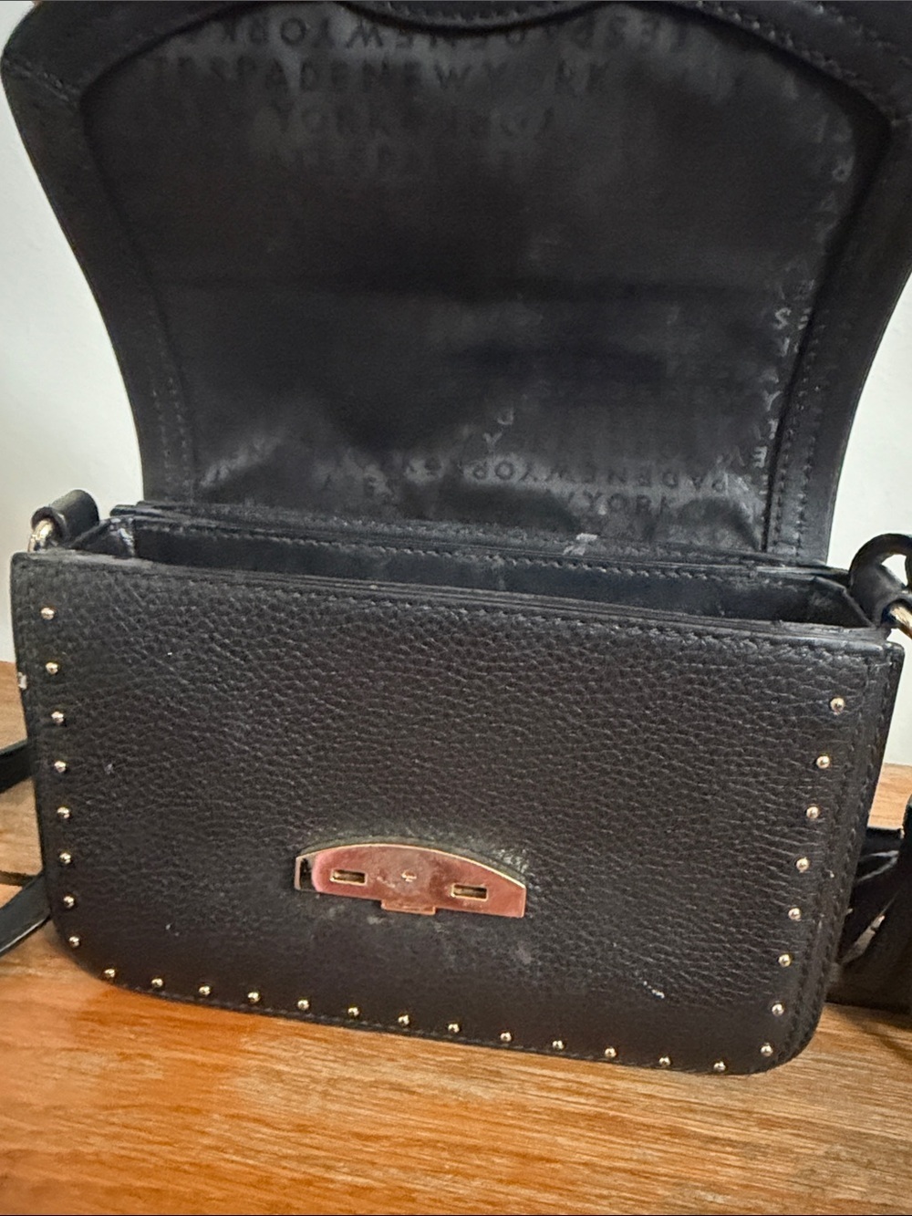 Kate Spade West Street Kenway Pebbled Leather Studded Crossbody Bag - Picture 3 of 5